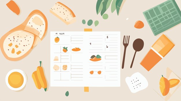 Karty z planami żywieniowymi